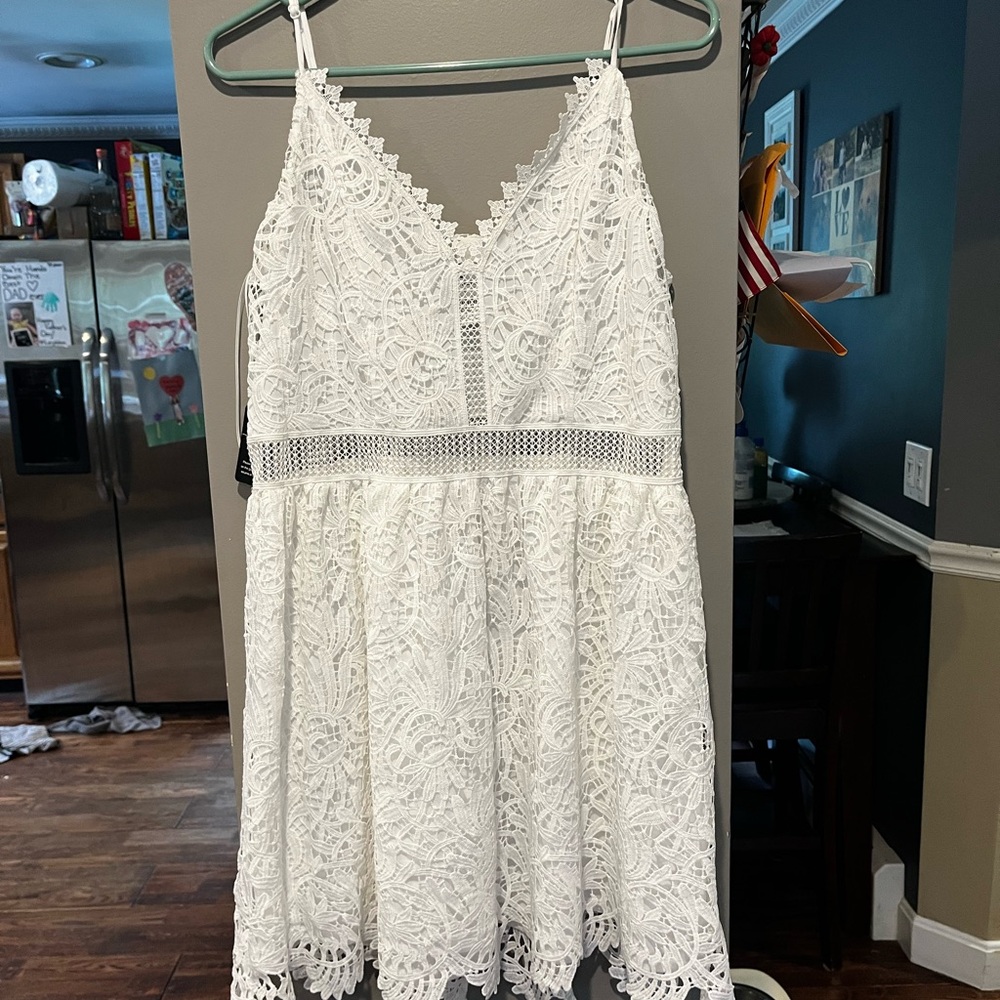 Express White Lace Dress